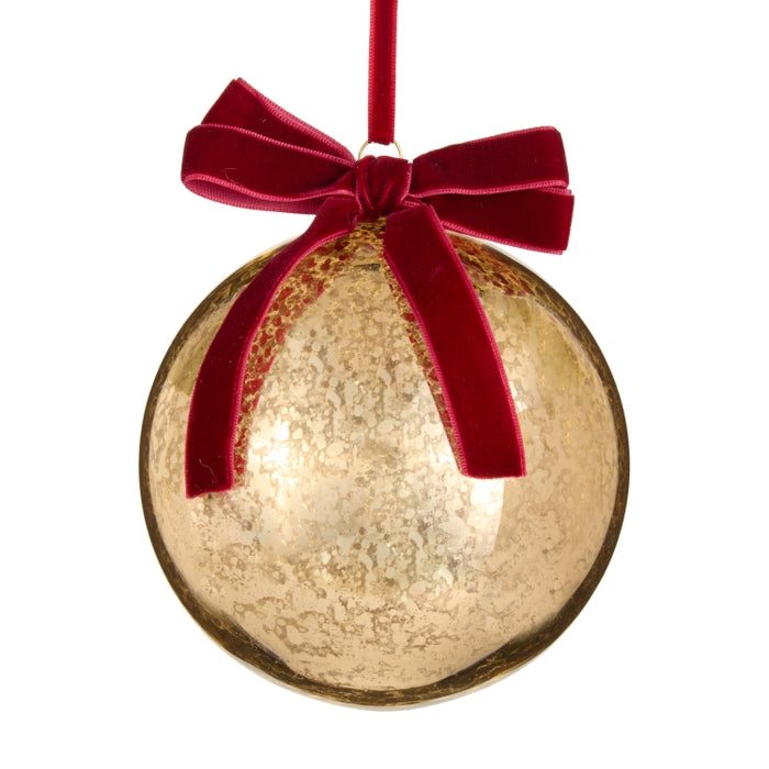 5" Gold Mercury Ball Ornament