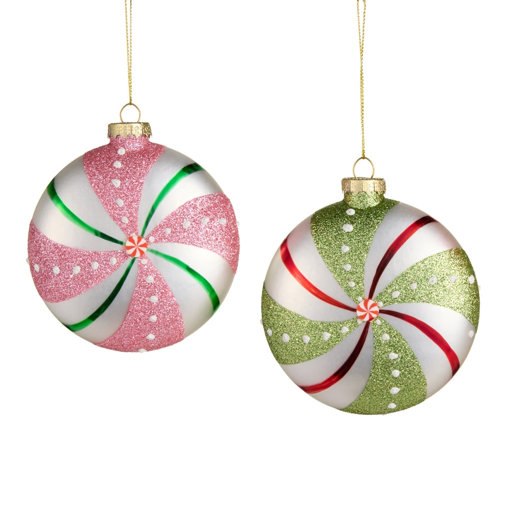 4" Peppermint Ornaments