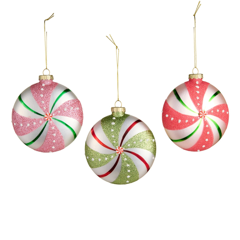 4" Peppermint Ornaments