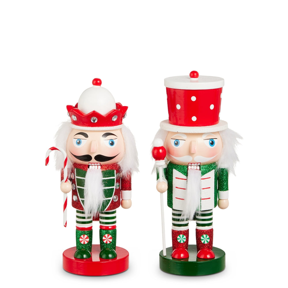 8" Red and Green Nutcracker