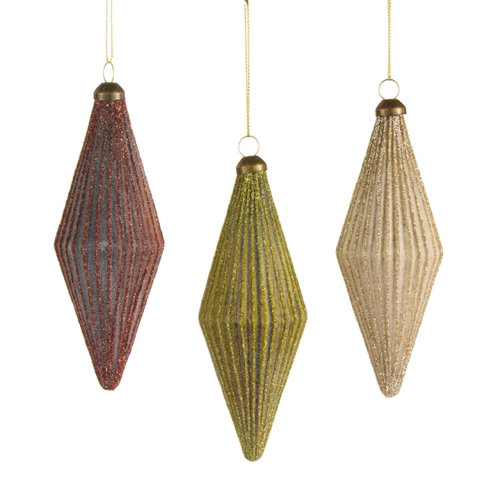 5.5" Ribbed Finial Ornament