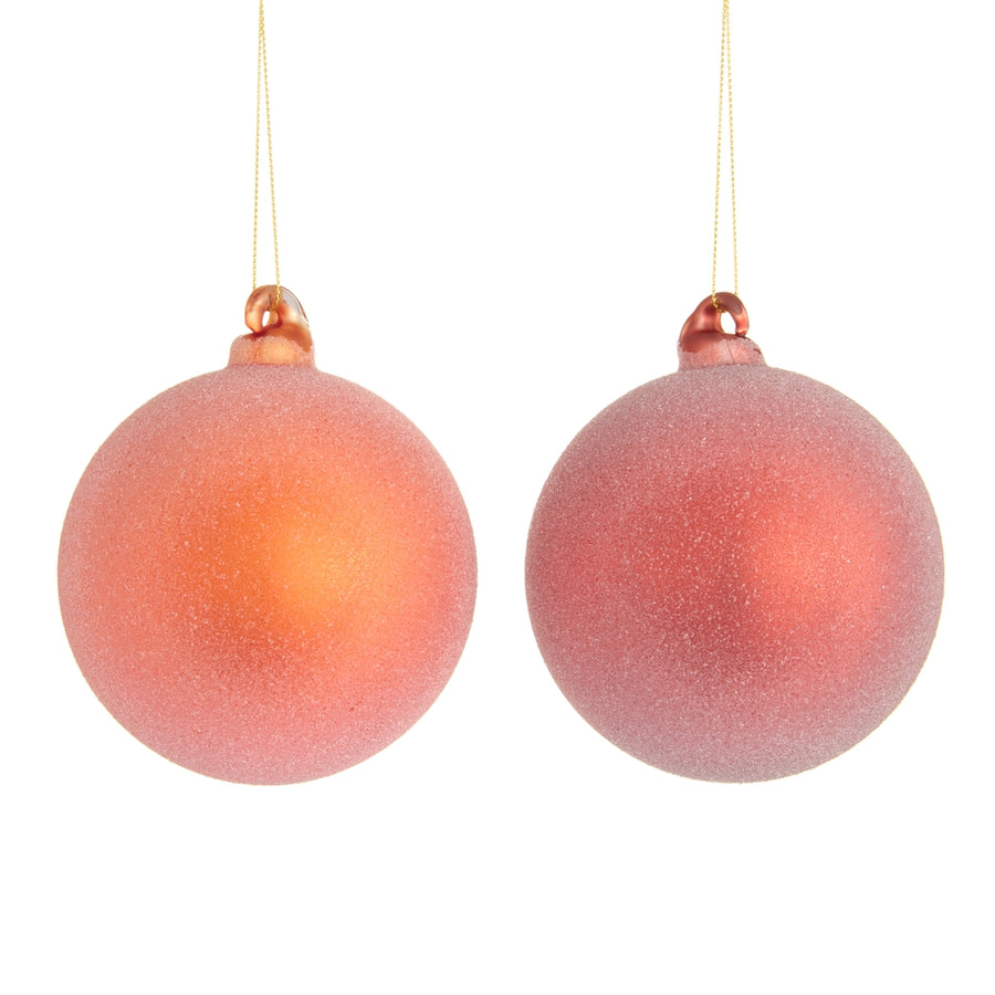 4" Sugared Ball Ornament