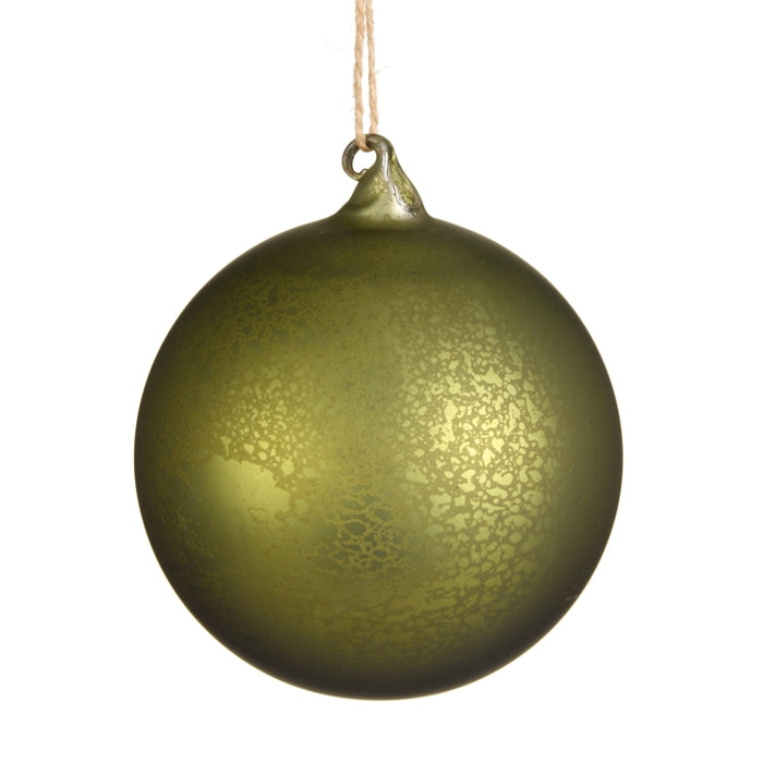5" Green Mercury Finish Ball Ornament