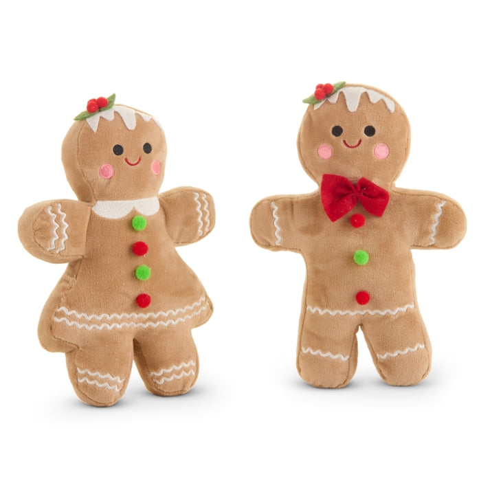 9" Plush Gingerbread Couple