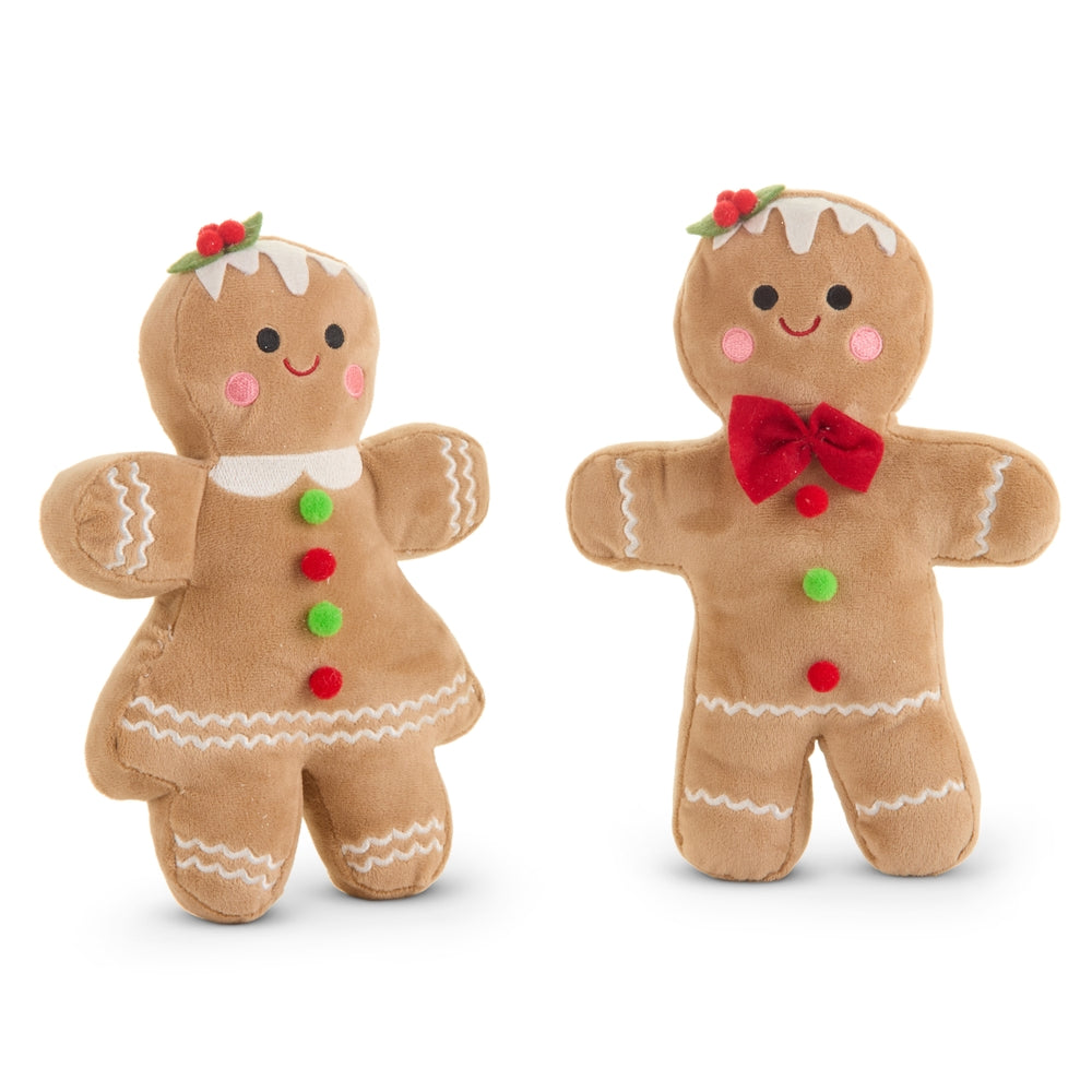 9" Plush Gingerbread Couple
