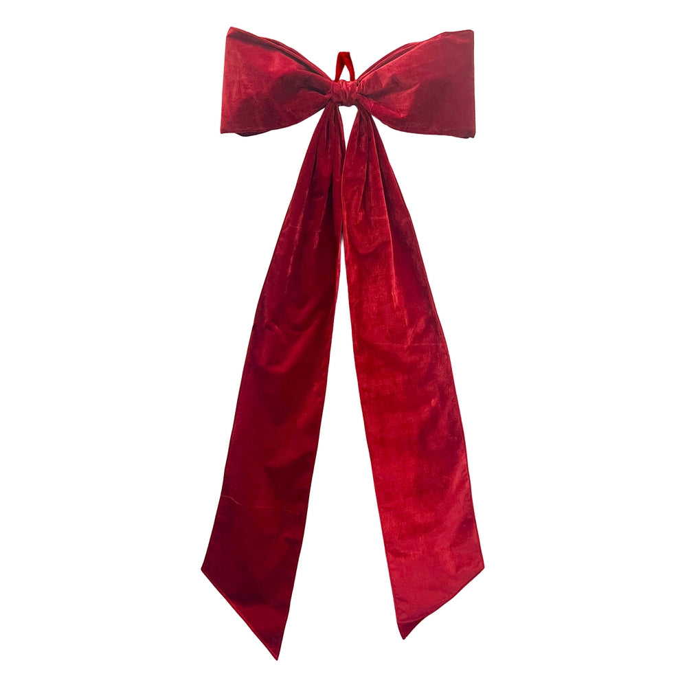 5' Oversized Red Velvet Bow