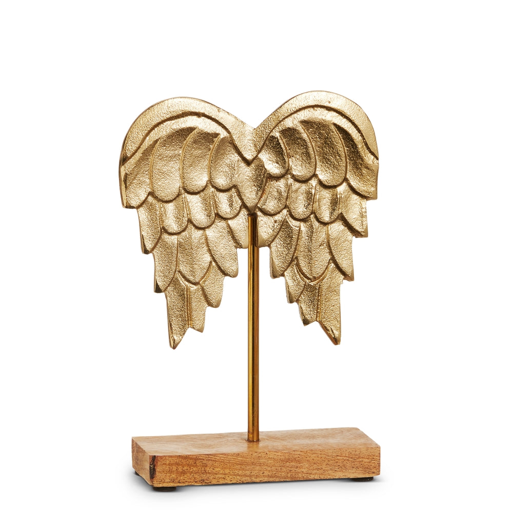 8" Gold Leaf Angel Wings