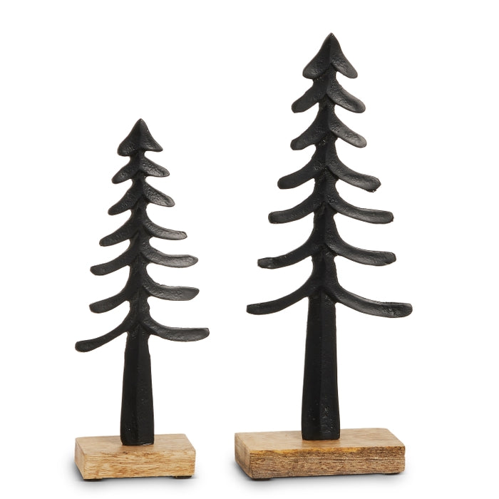 11.5" Black Iron Trees