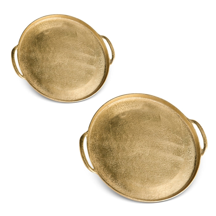 16" Gold Round Trays