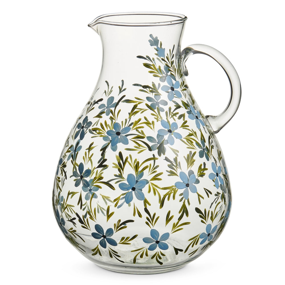 10.5" Floral Pitcher