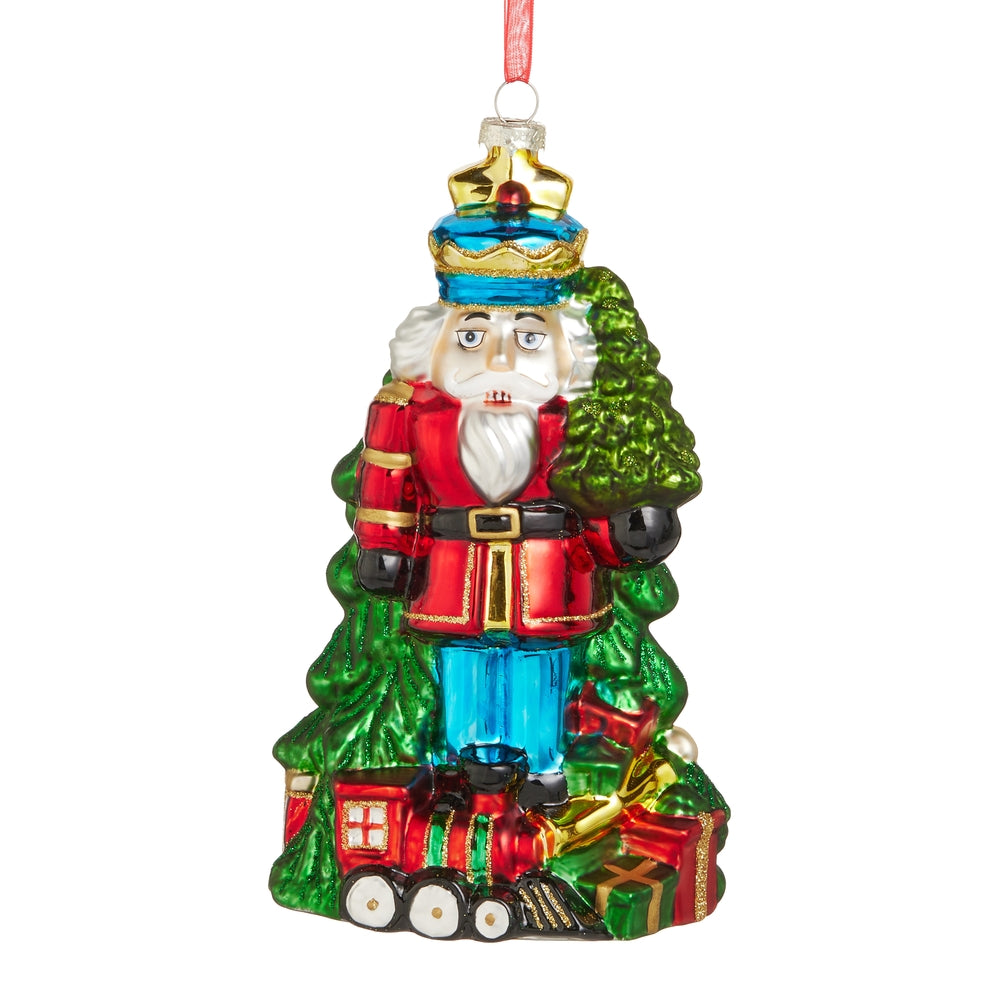 8" Nutcracker with Gifts Ornament