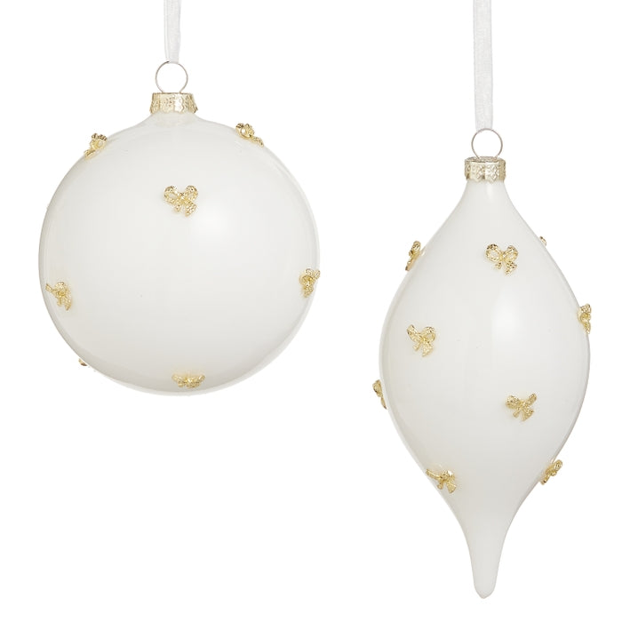 6" Bow Embellished Ornament