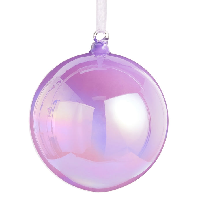 5" Iridescent Lavender Ball Ornament