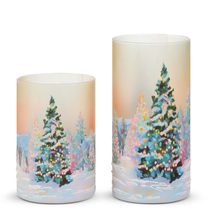 8" Pastel Forest Decorative Containers