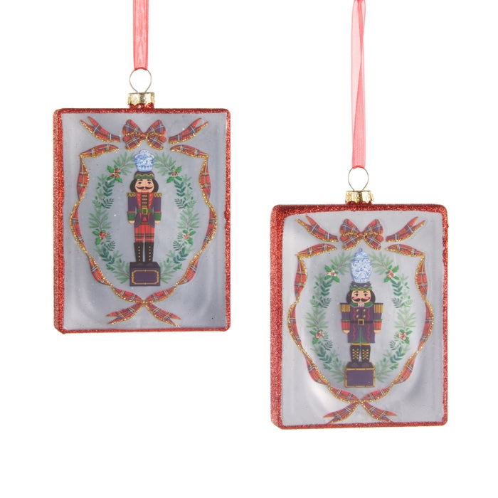 4.5" Noble Nutcracker Rectangle Ornament