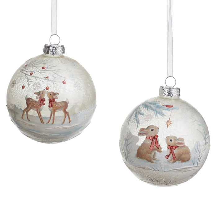 4" Winter Wonders Ball Ornament