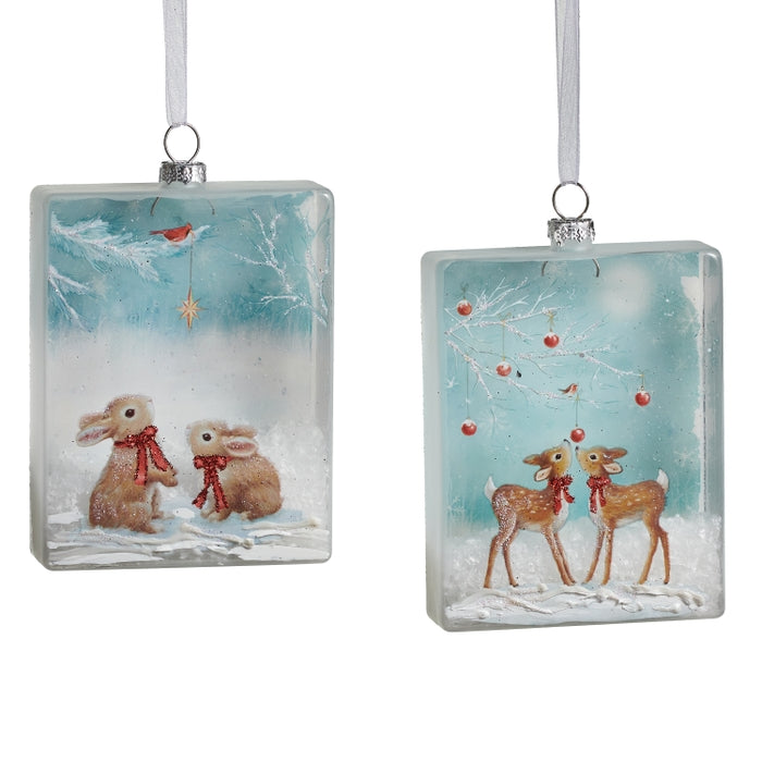 4.25" Winter Wonders Rectangle Ornament