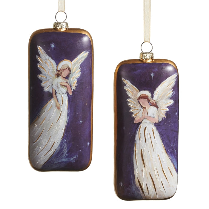 5.5" Guardian Angel Rectangle Ornament