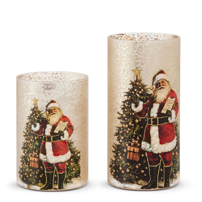 8" Checking It Twice Decorative Containers