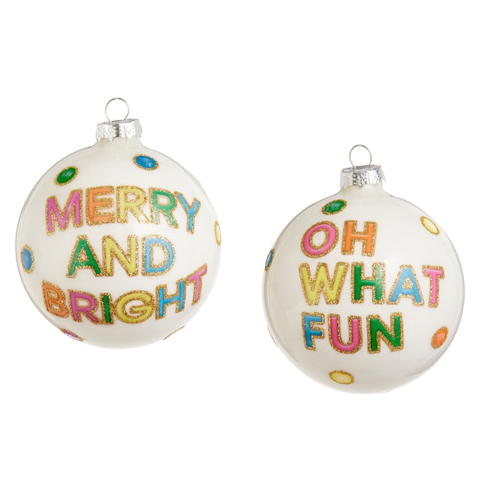 4" Fun Neon Cookies Ball Ornament