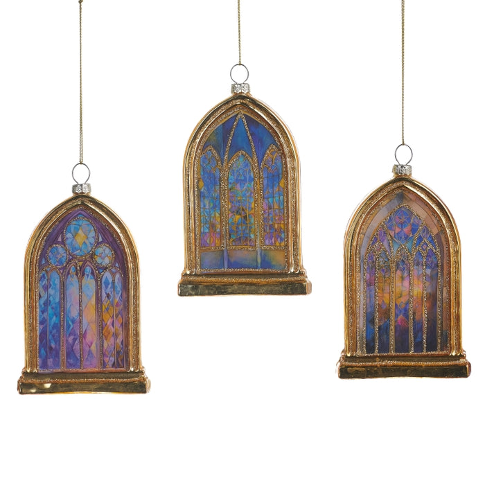 4.75" Stained Glass Window Ornament