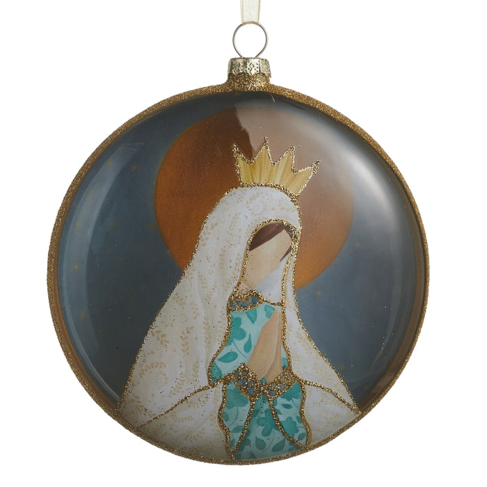 4.75" Holy Mother Disc Ornament
