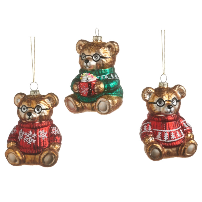 4" Beary Christmas Ornament