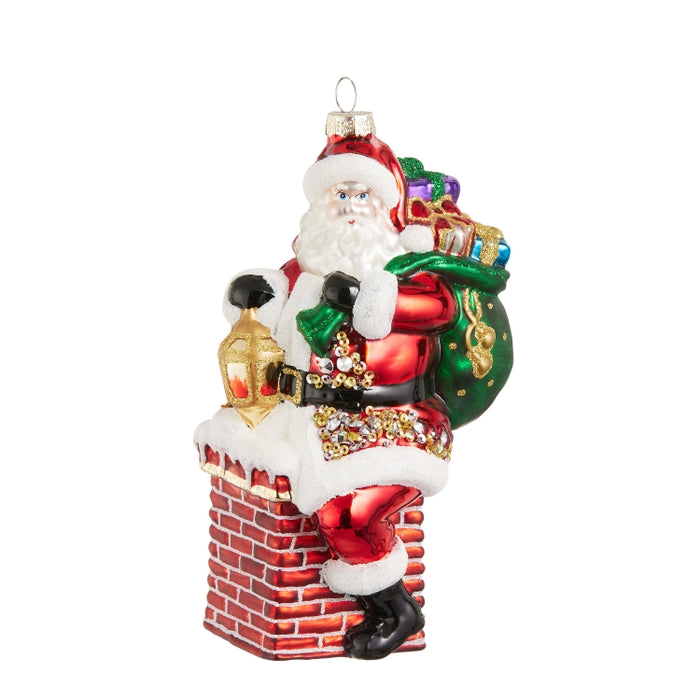 6.75" Santa Ornament