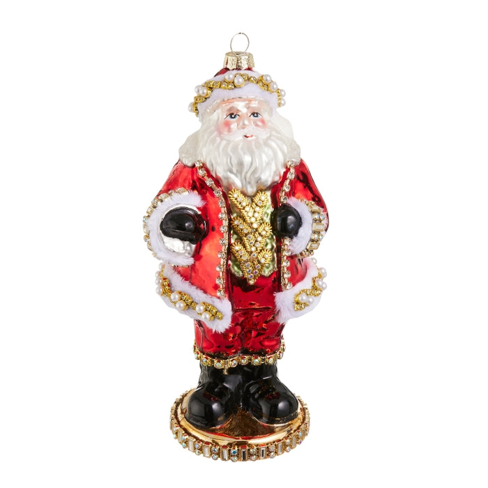 8" Santa Ornament