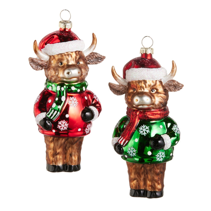 5.5" Highland Cow Molded Ornament