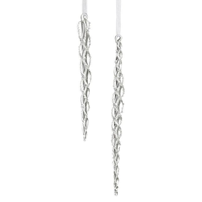 9" Spiral Icicle Ornaments
