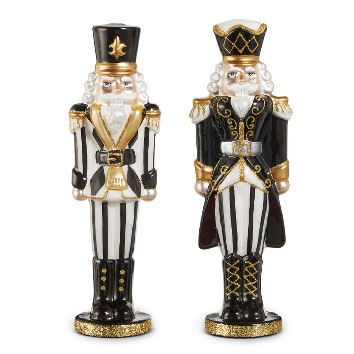 10.5" Black and White Nutcracker