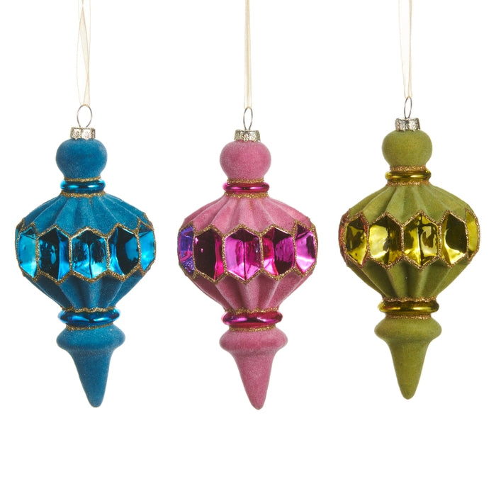5.5" Jewel Band Finial Ornament