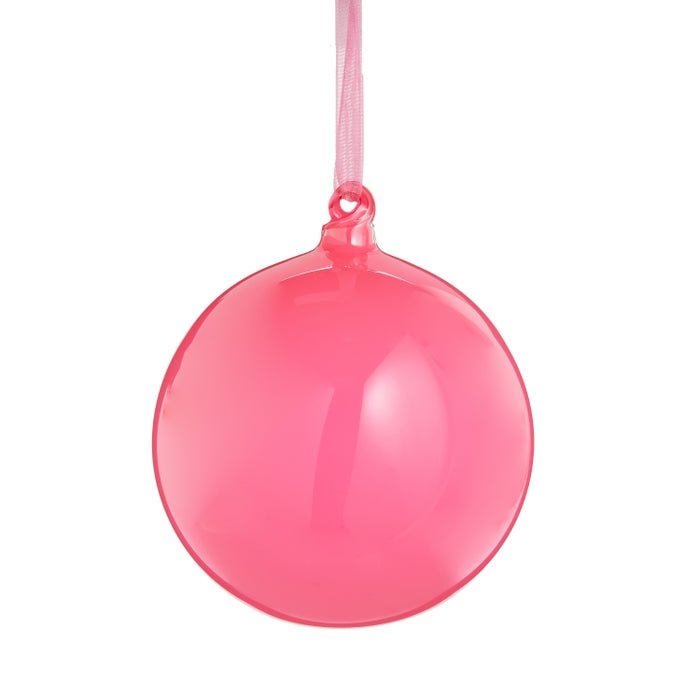 4" Pink Ball Ornament