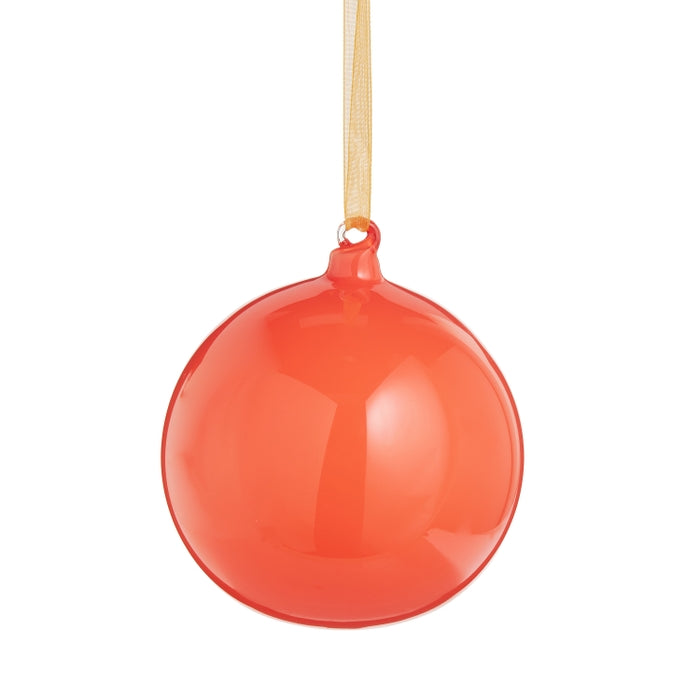 4" Orange Ball Ornament