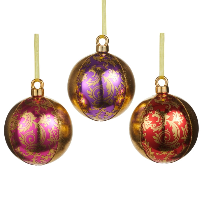 4" Baroque Ball Ornament