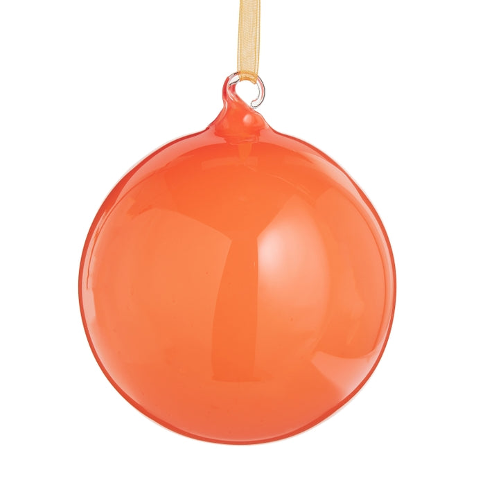 5" Orange Ball Ornament