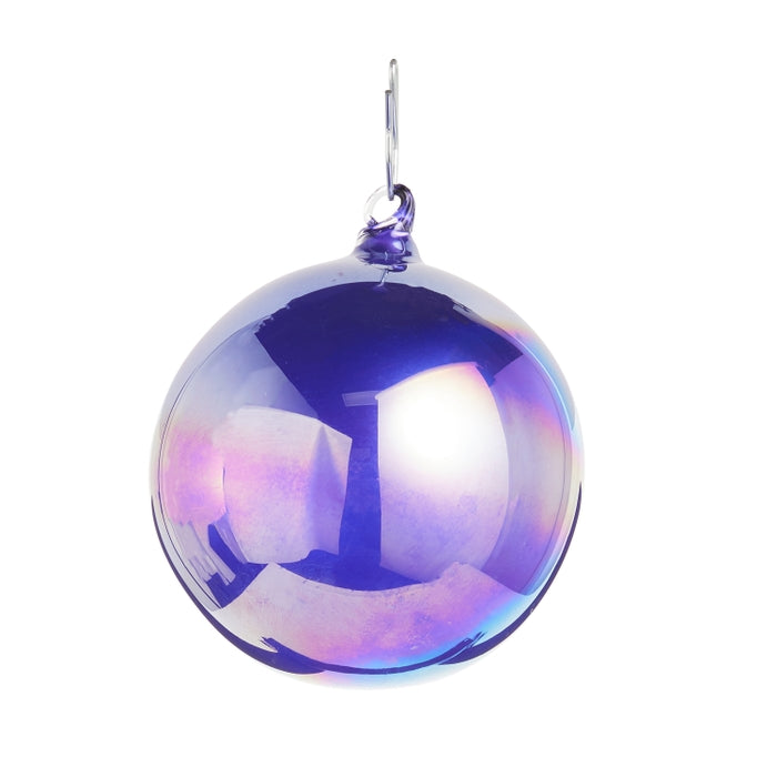 4" Purple Iridescent Ball Ornament