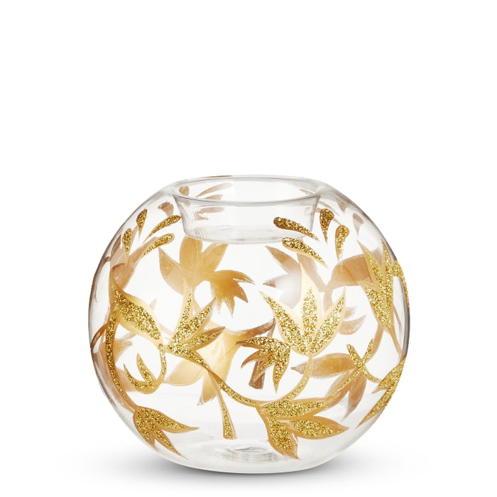 4" Gold Vine Ball Tealight Holder