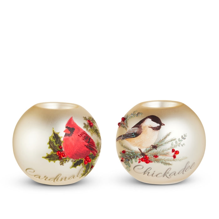 4" Frost Song Ball Tealight Holder