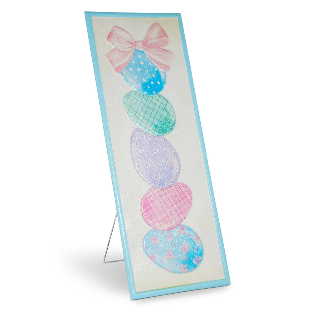 42" Pastel Eggscape Porch Sign