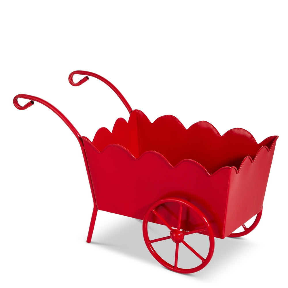 16" Red Scalloped Wagon