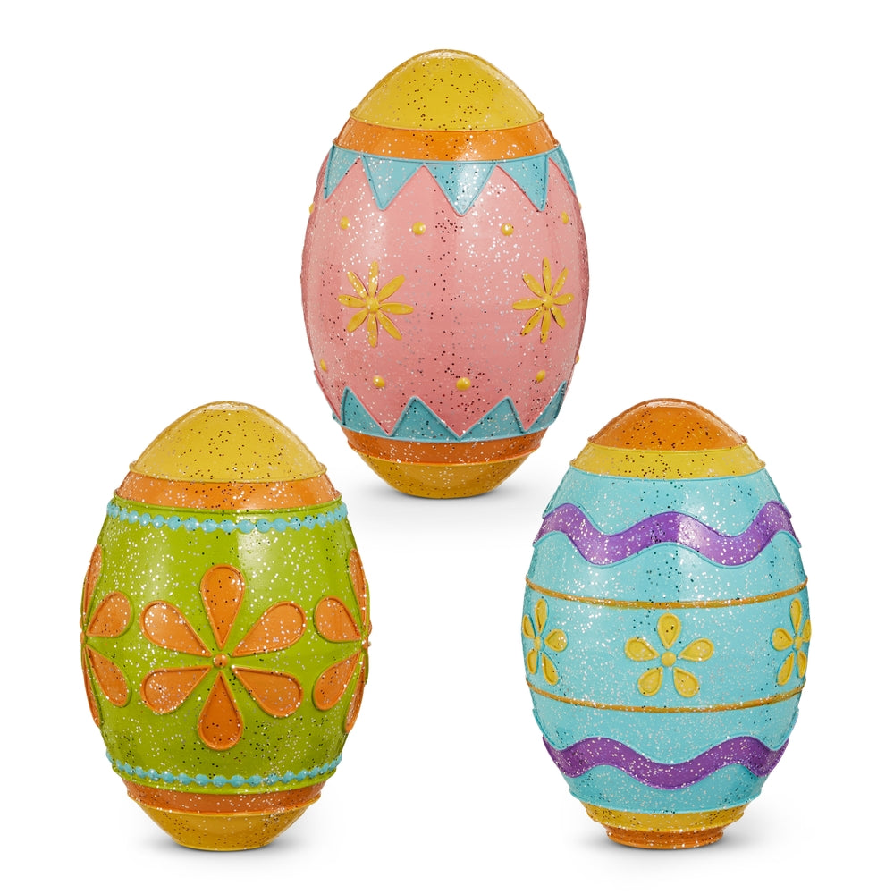 13" Glittered Egg