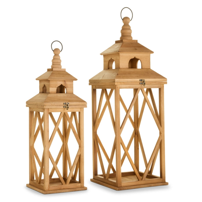 31" Wooden Carriage Lantern