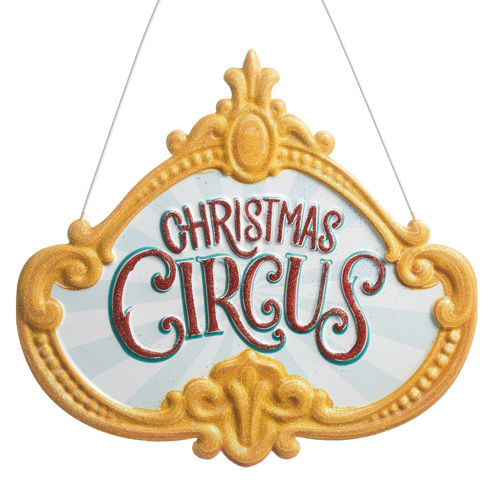 12" Christmas Circus Marquee Wall Art