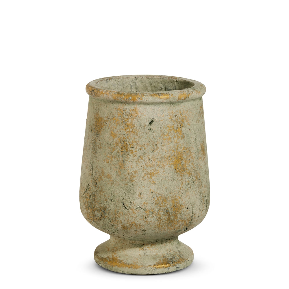 9.5" Concrete Finish Vase | Natural