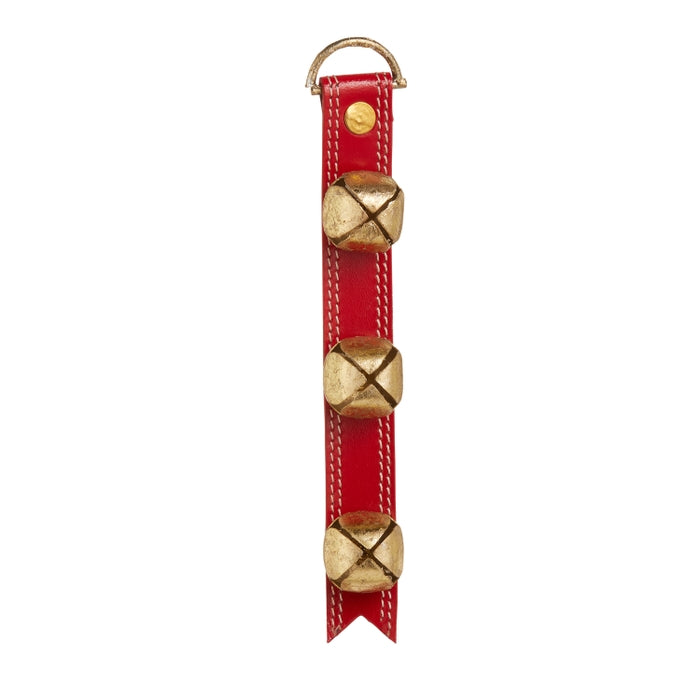 8.5" Red Sleigh Bell Strap