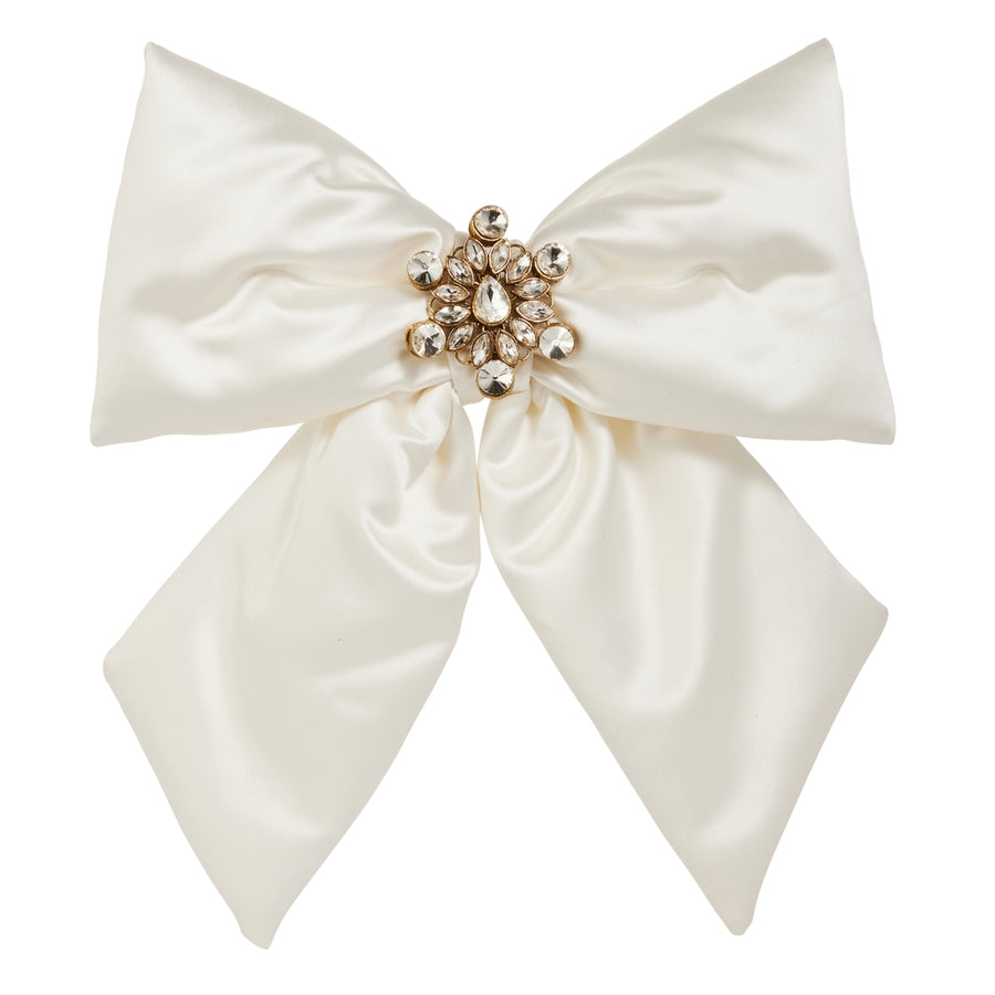 11" Ivory Satin Bottle Bow