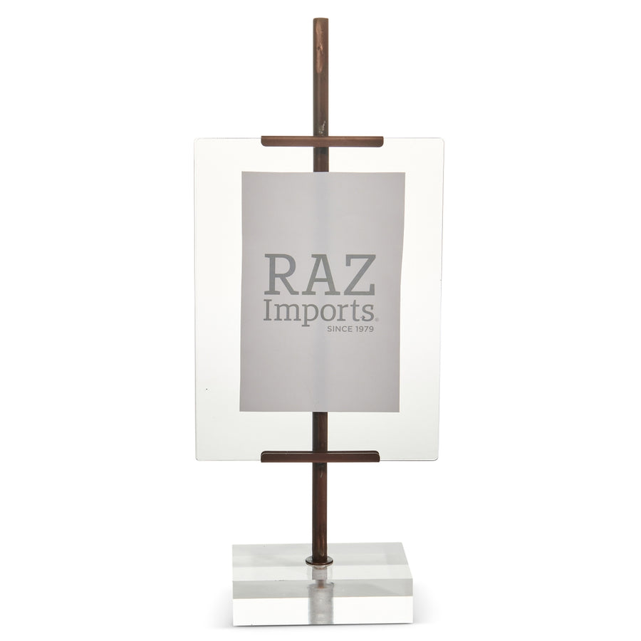 15" Bronze Mini Picture Easel