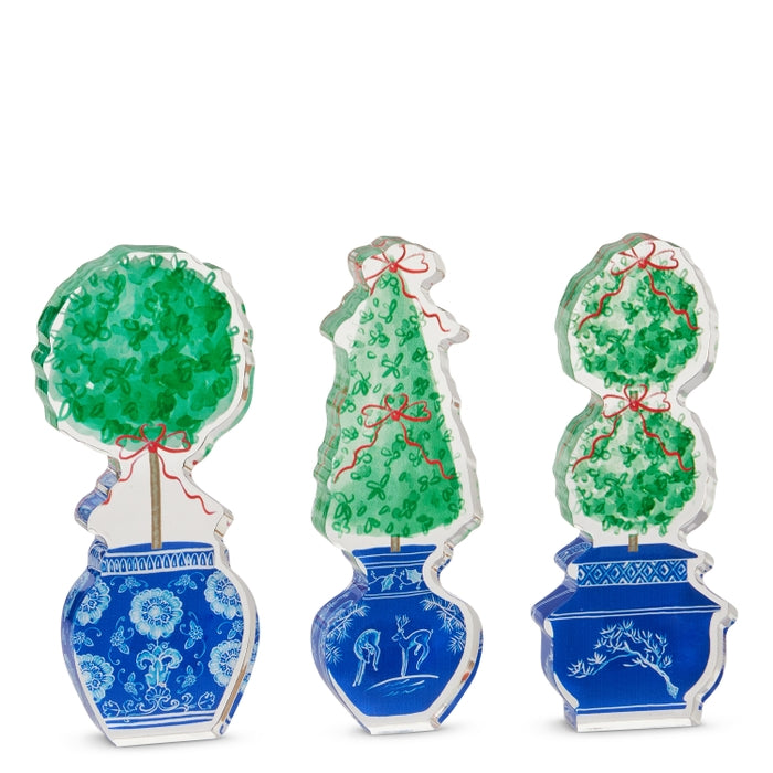 7" Holiday Topiary Acrylic Cut Out